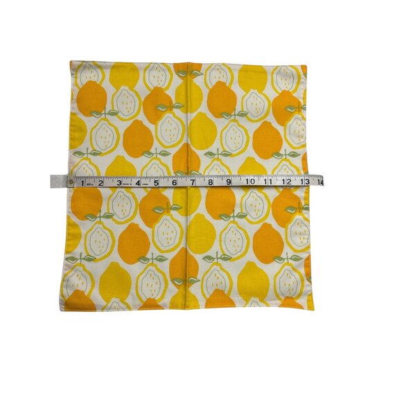 Set Of 7 Alexander Henry Juicy Lemon Napkins 13"x13" Cotton Square - Picture 4 of 10